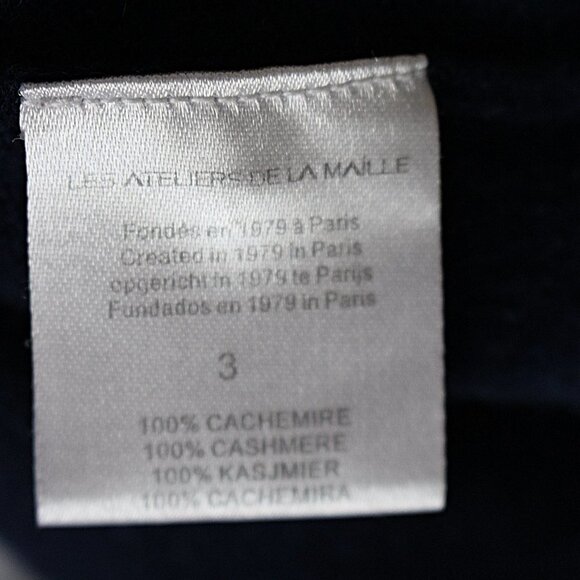 Les Ateliers de la Maille - Cashmere Sweater with Button Cuff - Sezane Style, M - Picture 7 of 7